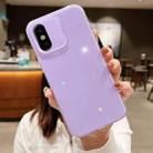 For iPhone X / XS Jelly Glitter Solid Color TPU Phone Case(Purple) - 1