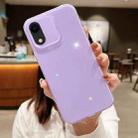 For  iPhone XR Jelly Glitter Solid Color TPU Phone Case(Purple) - 1