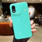 For  iPhone XR Jelly Glitter Solid Color TPU Phone Case(Green) - 1