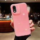 For  iPhone XR Jelly Glitter Solid Color TPU Phone Case(Pink) - 1