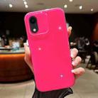 For  iPhone XR Jelly Glitter Solid Color TPU Phone Case(Rose Red) - 1