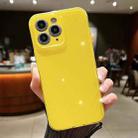 For  iPhone 11 Pro Max Jelly Glitter Solid Color TPU Phone Case(Yellow) - 1