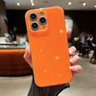 For  iPhone 11 Pro Max Jelly Glitter Solid Color TPU Phone Case(Orange) - 1