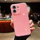 For iPhone 12 Jelly Glitter Solid Color TPU Phone Case(Pink) - 1