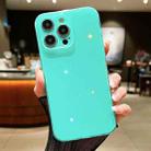 For iPhone 12 Pro Jelly Glitter Solid Color TPU Phone Case(Green) - 1