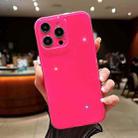 For iPhone 12 Pro Jelly Glitter Solid Color TPU Phone Case(Rose Red) - 1