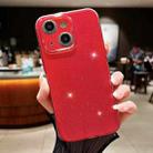 For iPhone 13 Jelly Glitter Solid Color TPU Phone Case(Red) - 1