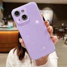 For iPhone 14 Jelly Glitter Solid Color TPU Phone Case(Purple) - 1