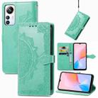For Blackview A85 Mandala Flower Embossed Leather Phone Case(Green) - 1