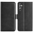 For Samsung Galaxy A24 4G / 5G Dual-side Magnetic Buckle Leather Phone Case(Black) - 1