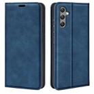 For Samsung Galaxy A24 4G / 5G Retro-skin Magnetic Suction Leather Phone Case(Dark Blue) - 1