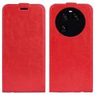 For OPPO Find X6 R64 Texture Vertical Flip Leather Phone Case(Red) - 1