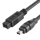 JUNSUNMAY FireWire High Speed Premium DV 800 9 Pin Male To FireWire 400 4 Pin Male IEEE 1394 Cable, Length:1.8m - 1