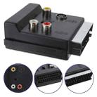 JUNSUNMAY 21 Pin Scart Male to Female S-Video 3 RCA Adapter Switchable in Out Audio Converter - 3