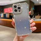For iPhone 12 Pro Diamond Gradient Glitter Plated TPU Phone Case(Purple) - 1