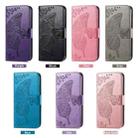 For OnePlus Nord CE 3 Lite Butterfly Love Flower Embossed Leather Phone Case(Pink) - 6