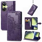 For OnePlus Nord CE 3 Lite Mandala Flower Embossed Leather Phone Case(Purple) - 1