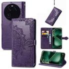 For OPPO Find X6 Mandala Flower Embossed Leather Phone Case(Purple) - 1