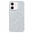 For iPhone 11 Clear Crystal Butterflies TPU Phone Case(Transparent) - 1