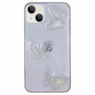 For iPhone 13 mini Clear Crystal Butterflies TPU Phone Case(Transparent) - 1