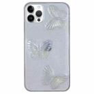 For iPhone 15 Pro Clear Crystal Butterflies TPU Phone Case(Transparent) - 1