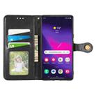 For Samsung Galaxy S25 5G Retro Solid Color Buckle Leather Phone Case(Black) - 3