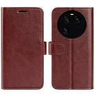 For OPPO Find X6 R64 Texture Horizontal Flip Leather Phone Case(Brown) - 1