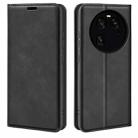 For OPPO Find X6 Retro-skin Magnetic Suction Leather Phone Case(Black) - 1