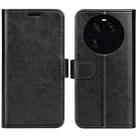 For OPPO Find X6 Pro R64 Texture Horizontal Flip Leather Phone Case(Black) - 1