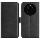 For OPPO Find X6 Pro Dual-side Magnetic Buckle Leather Phone Case(Black) - 1