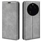 For OPPO Find X6 Pro Retro-skin Magnetic Suction Leather Phone Case(Grey) - 1