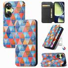 For OnePlus Nord CE 3 Lite CaseNeo Colorful Magnetic Leather Phone Case(Rhombus Mandala) - 1