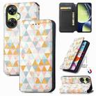 For OnePlus Nord CE 3 Lite CaseNeo Colorful Magnetic Leather Phone Case(Rhombus) - 1