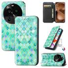 For OPPO Find X6 Pro CaseNeo Colorful Magnetic Leather Phone Case(Emerald) - 1