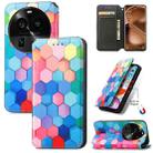 For OPPO Find X6 Pro CaseNeo Colorful Magnetic Leather Phone Case(Colorful Cube) - 1