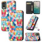For Nokia C32 CaseNeo Colorful Magnetic Leather Phone Case(Magic Space) - 1