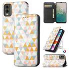 For Nokia C32 CaseNeo Colorful Magnetic Leather Phone Case(Rhombus) - 1