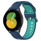 For Amazfit GTR 4 22mm Breathable Two-Color Silicone Watch Band(Blue+Water Duck) - 1