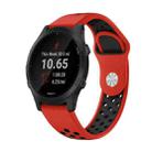 For Garmin Forerunner 945 22mm Sports Breathable Silicone Watch Band(Red+Black) - 1