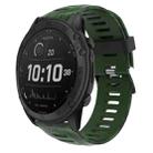 For Garmin Tactix Delta 26mm Camouflage Printed Silicone Watch Band(Army Green+Army Camouflage) - 1