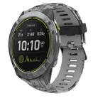 For Garmin Enduro 26mm Camouflage Printed Silicone Watch Band(Grey+Army Camouflage) - 1