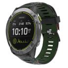 For Garmin Enduro 26mm Camouflage Printed Silicone Watch Band(Army Green+Bamboo Camouflage) - 1