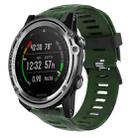 For Garmin Descent MK 1 26mm Camouflage Printed Silicone Watch Band(Army Green+Army Camouflage) - 1