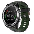 For Garmin Descent MK 1 26mm Camouflage Printed Silicone Watch Band(Army Green+Bamboo Camouflage) - 1