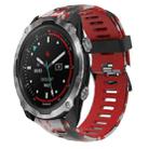 For Garmin Descent MK 2 26mm Camouflage Printed Silicone Watch Band(Red+Army Camouflage) - 1