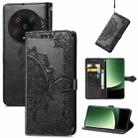 For Xiaomi 13 Ultra Mandala Flower Embossed Leather Phone Case(Black) - 1