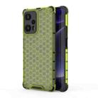 For Xiaomi Redmi Note 12 Turbo 5G Shockproof Honeycomb Phone Case(Green) - 1