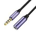 NORTHJO MTF0401 4 Pole 3.5mm Male to Female Stereo Audio Adapter Cable, Length:1m - 1