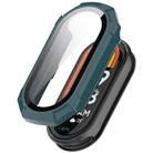 For Xiaomi Mi Band 8 ENKAY Hat-Prince Full Coverage PC Frame + Tempered Glass Film Watch Case(Green) - 1