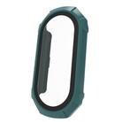 For Xiaomi Mi Band 8 ENKAY Hat-Prince Full Coverage PC Frame + Tempered Glass Film Watch Case(Green) - 2
